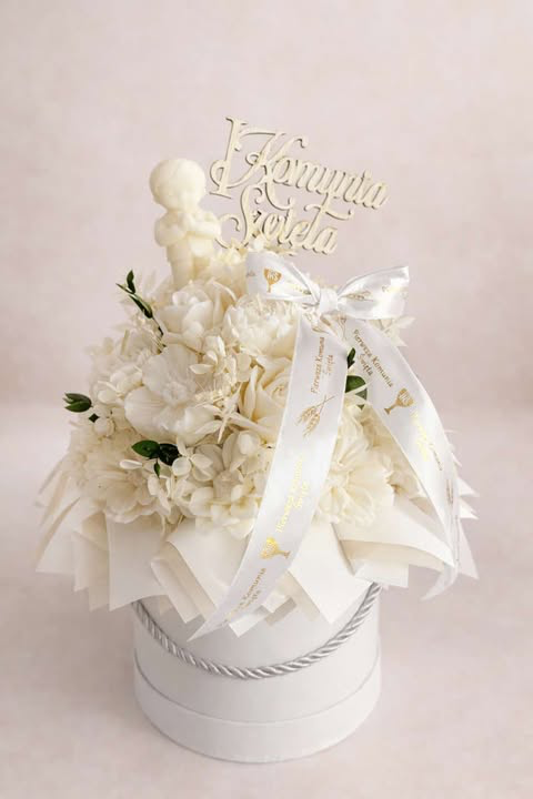 Flowerbox komunijny L chłopiec