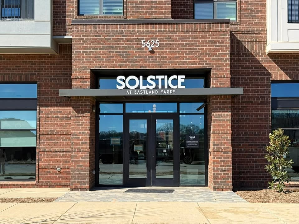 Vintage Wooden Sign on Store Door