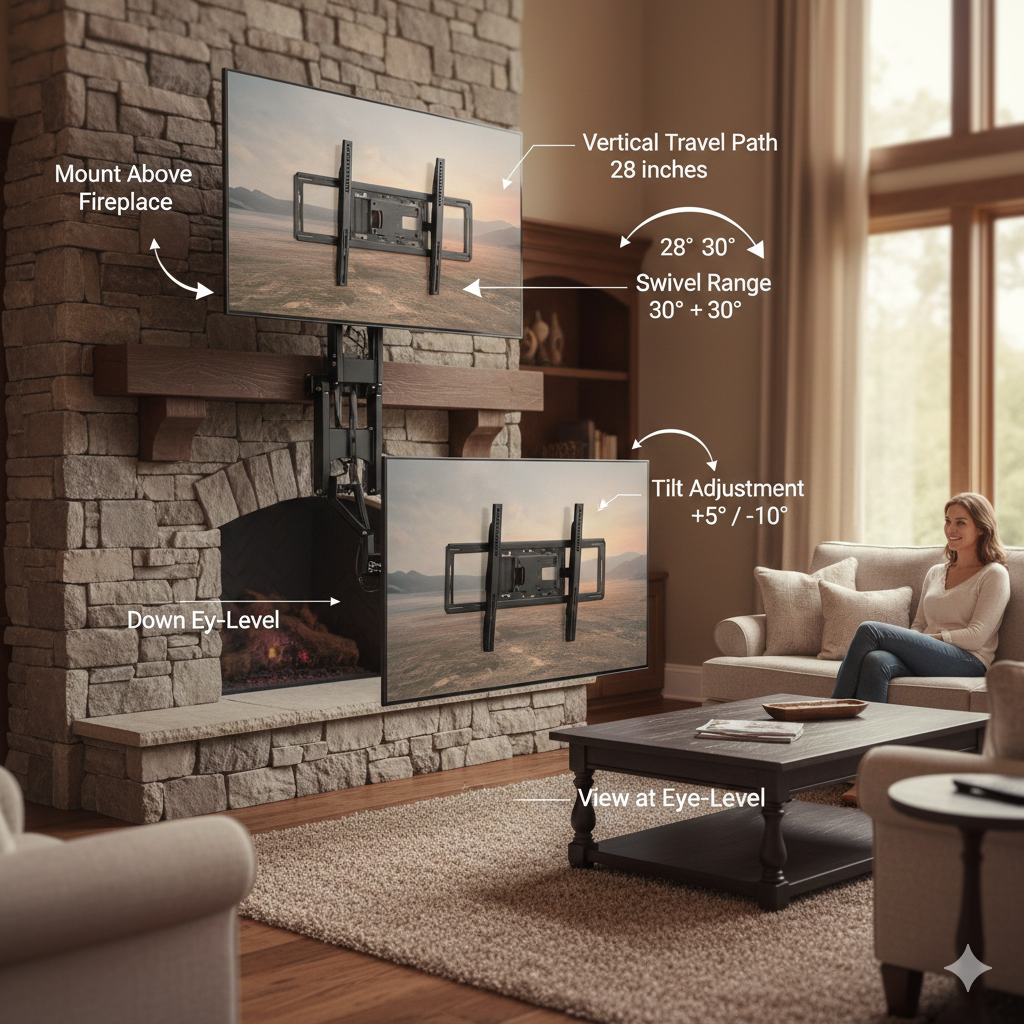 Mantel Mount TV Bracket