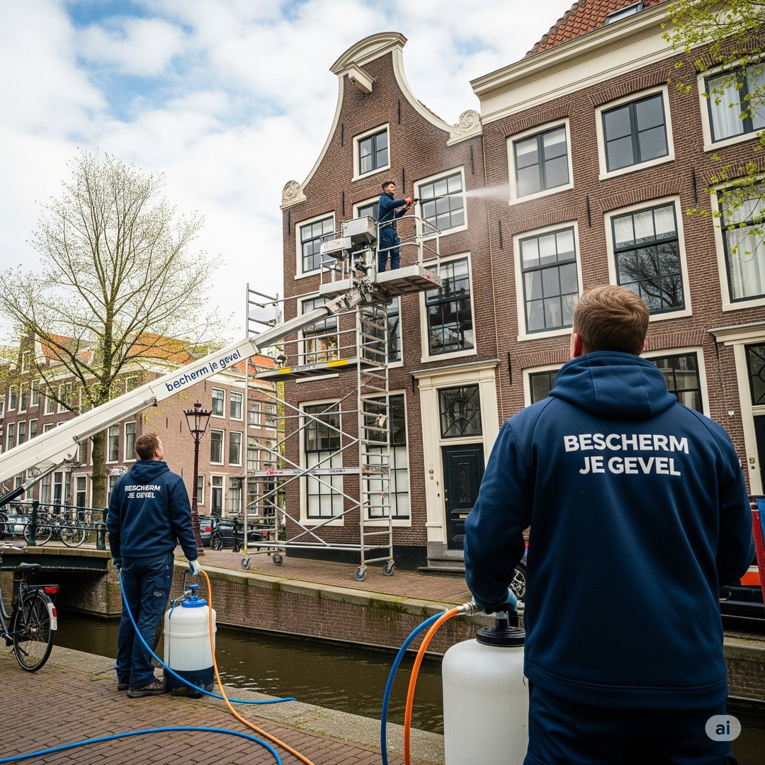 Professionele Softwash reiniging - zachte en effectieve gevelreiniging