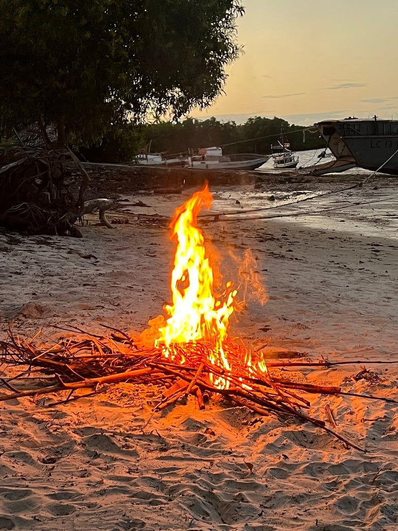 Beach Fire Kitchen food preparation