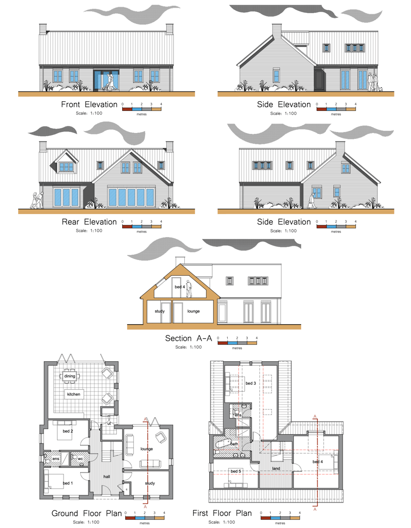 Stambourne 5 bedroom detached house plan