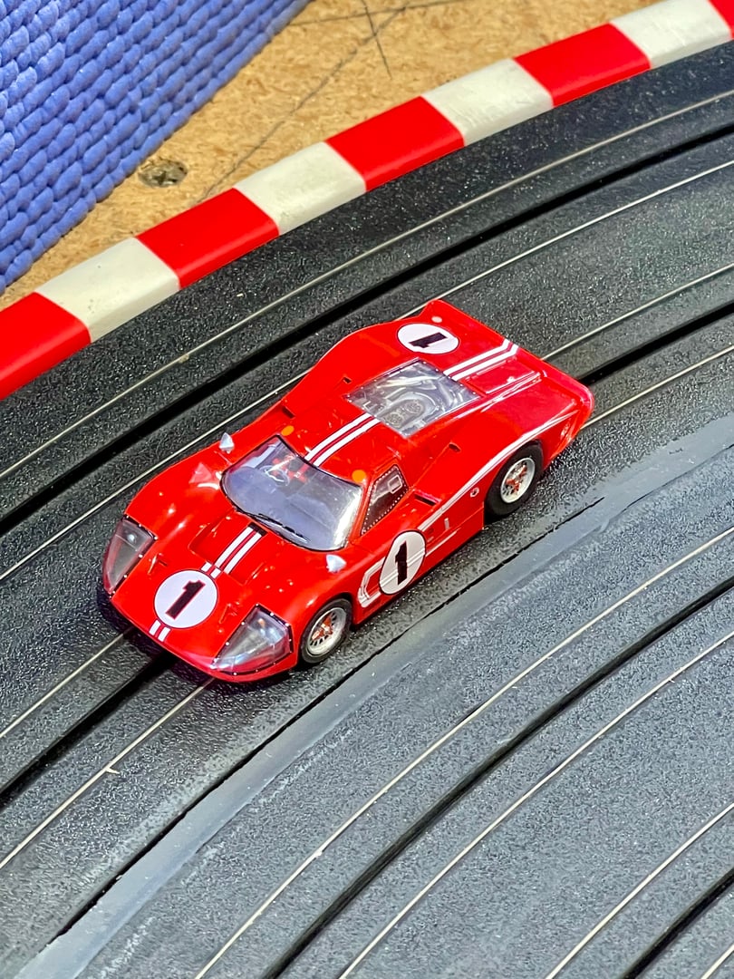 Slot car racing track
