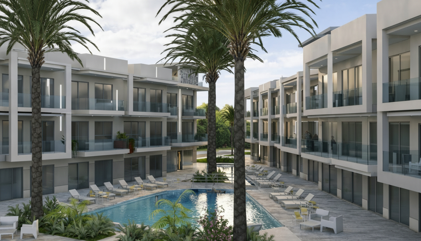 Landscaped gardens - day view