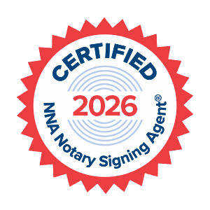 Certified NNA Notary Signing Agent Badge 2026