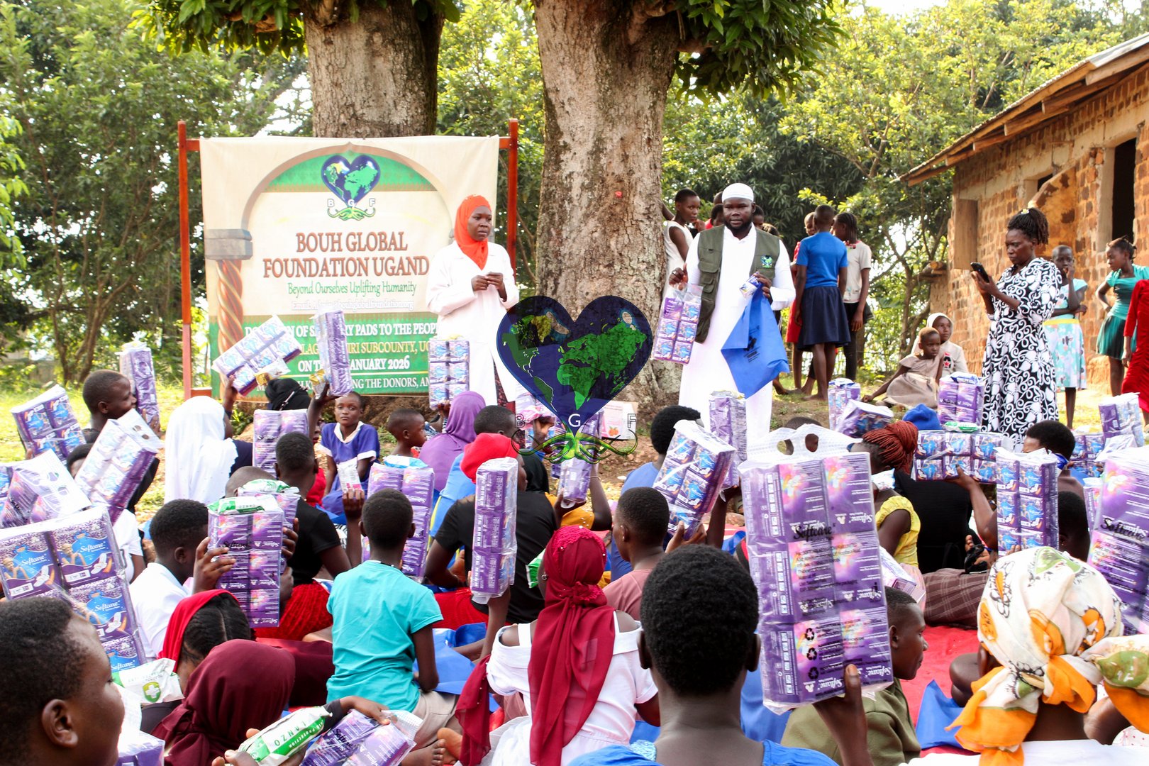 BOUH Global Foundation providing sanitary pads to women in Uganda