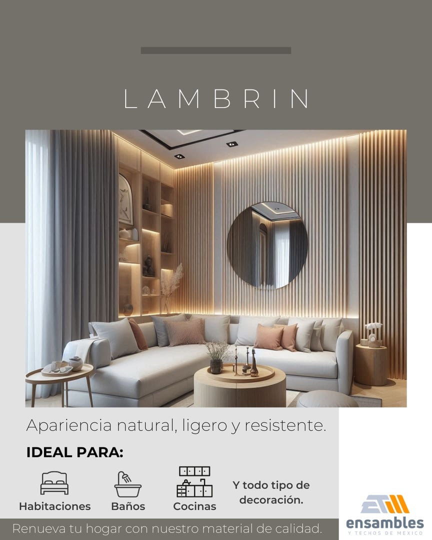 Lambrínes WPC - Ensambles y Techos de México