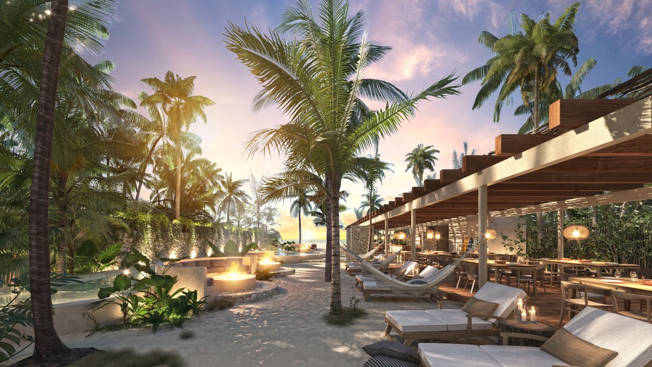 Patio Frontal Vista Nocturna MANGATA