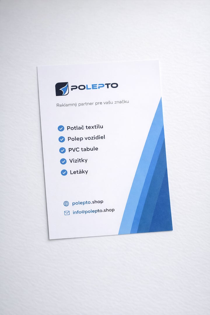 Letáky - ukážka práce