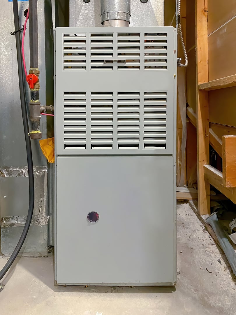 Gas furnace for home heating