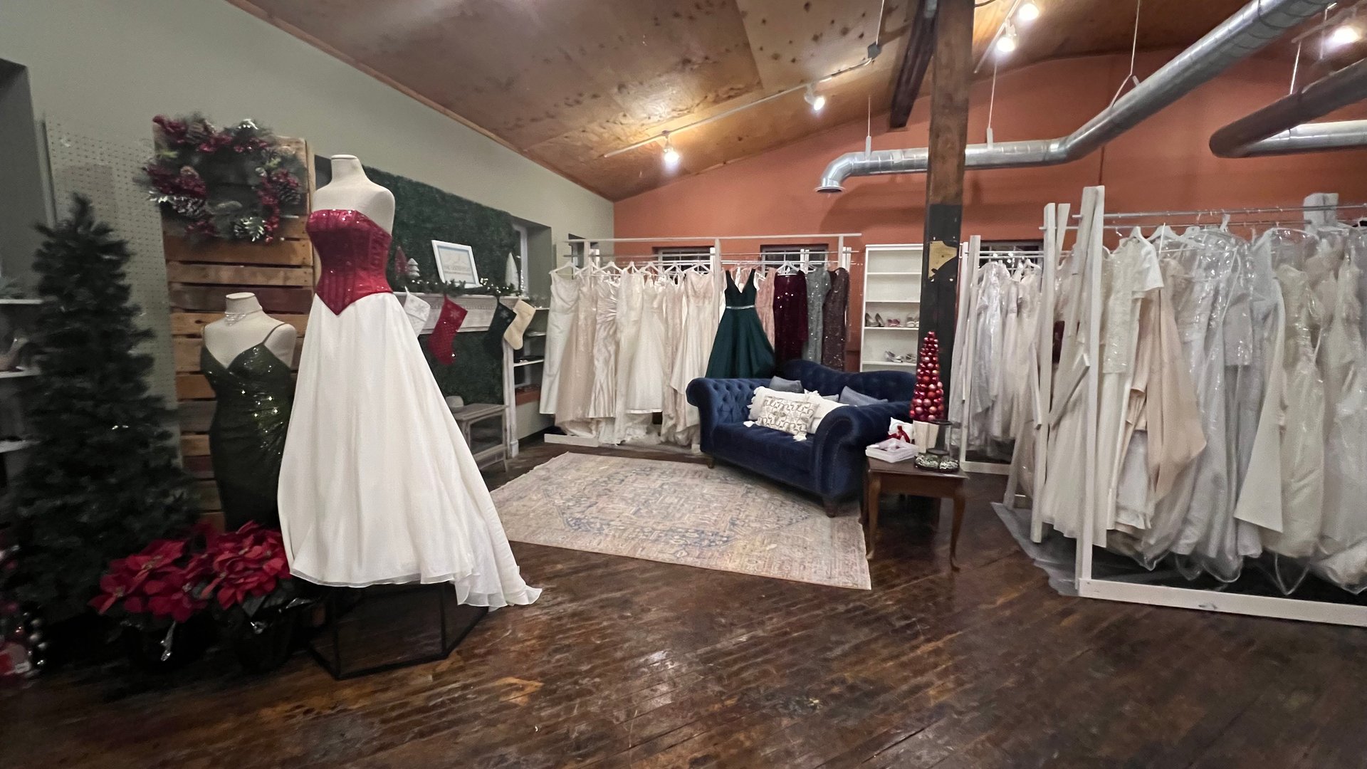 Bridal boutique interior