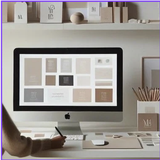 Brand design materials and stationery