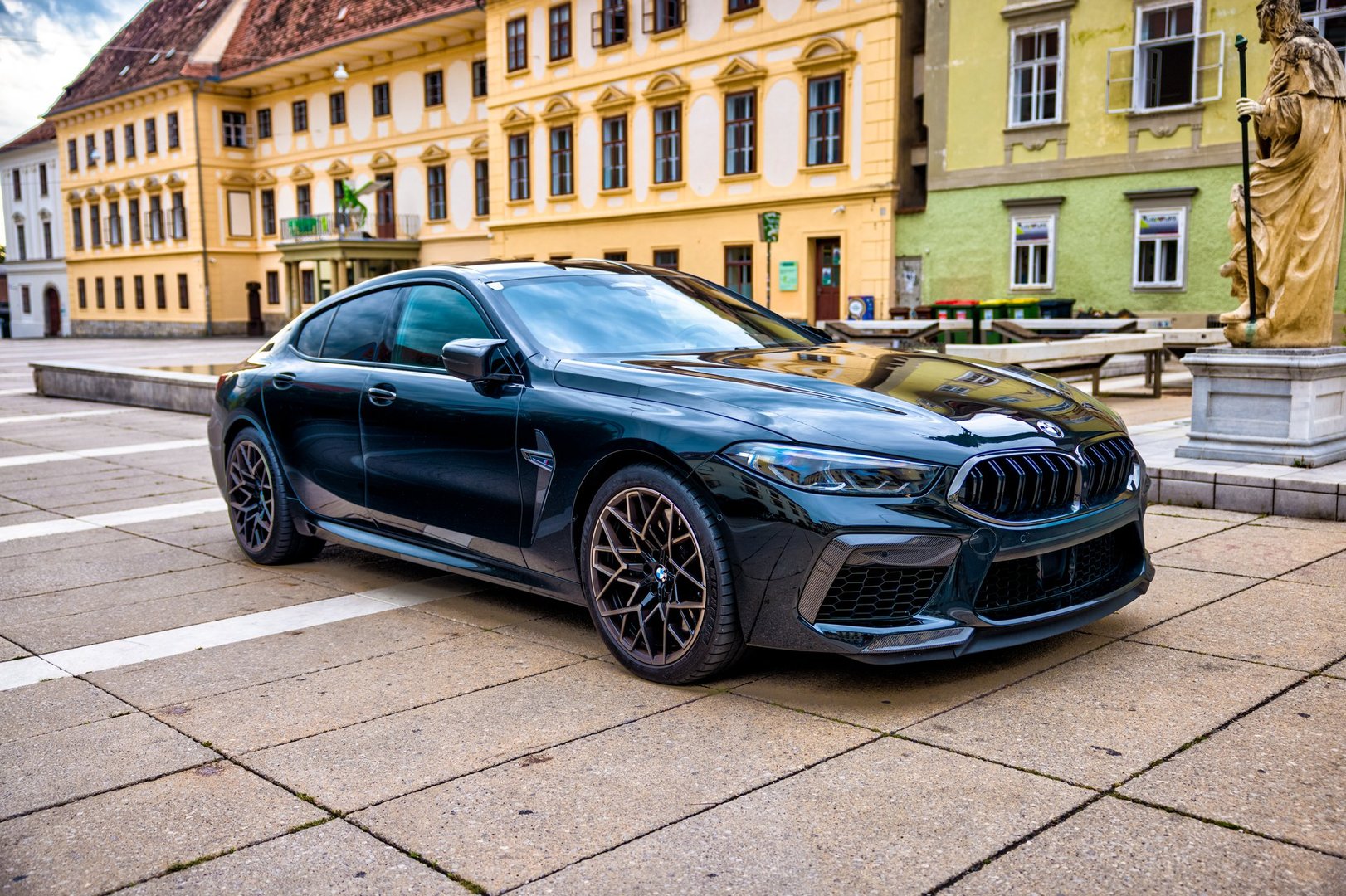 BMW 8 Series parked in European city