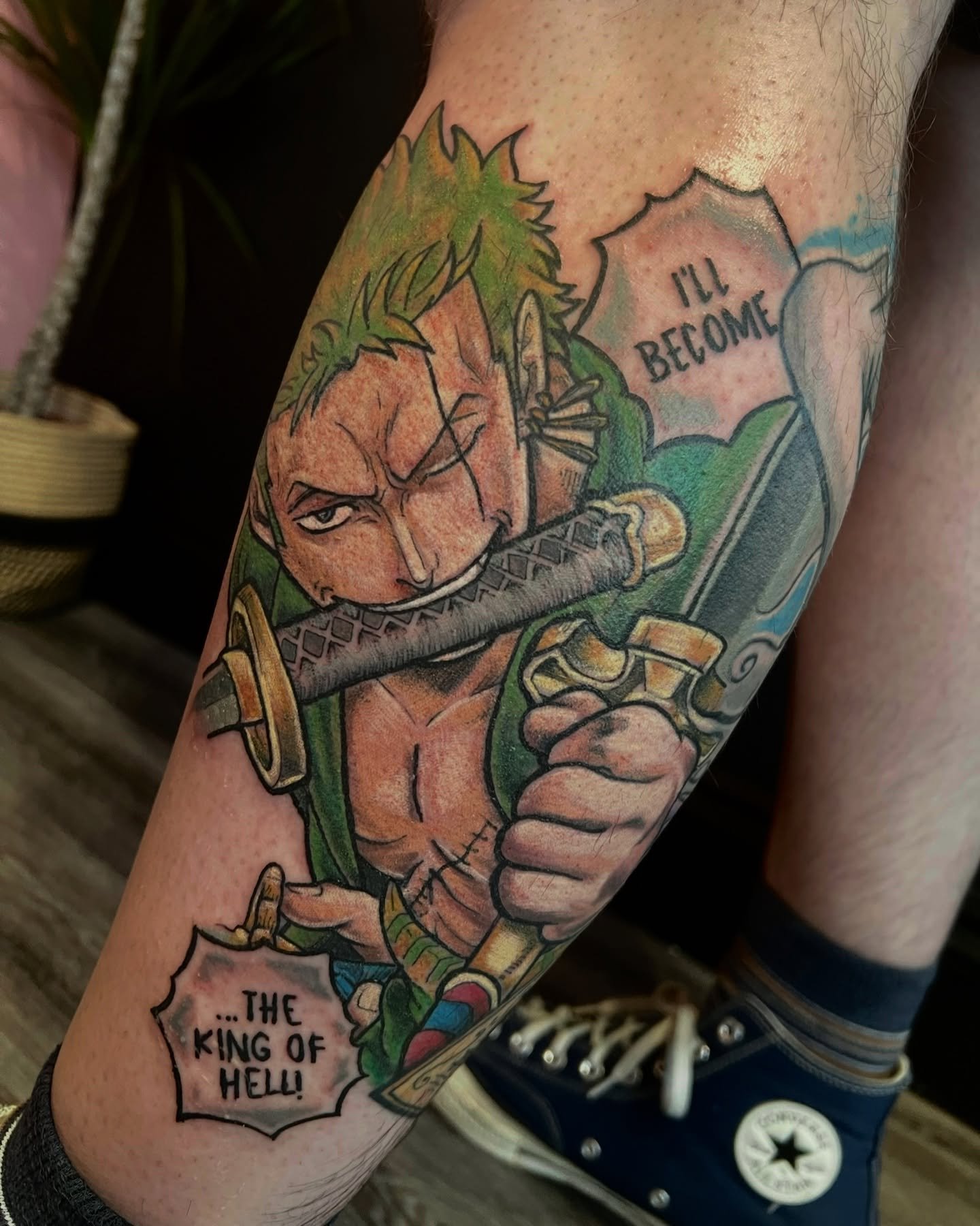 Colourful tattoo design