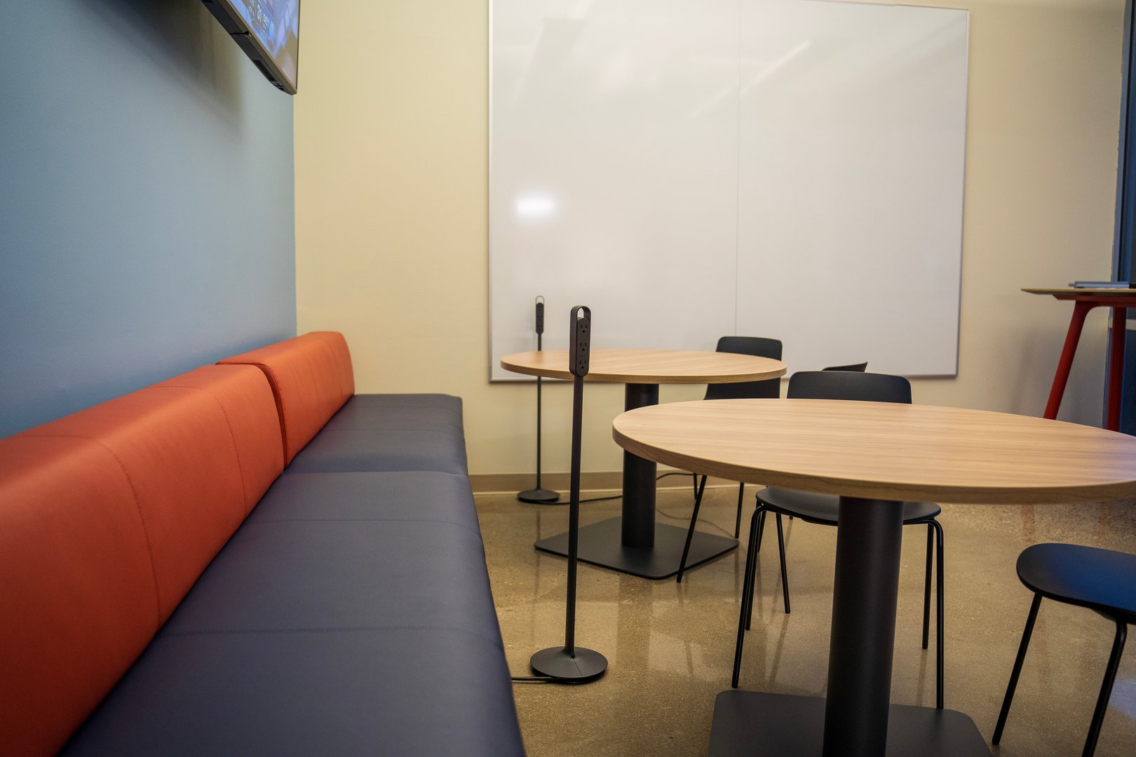 Clean commercial cafeteria space