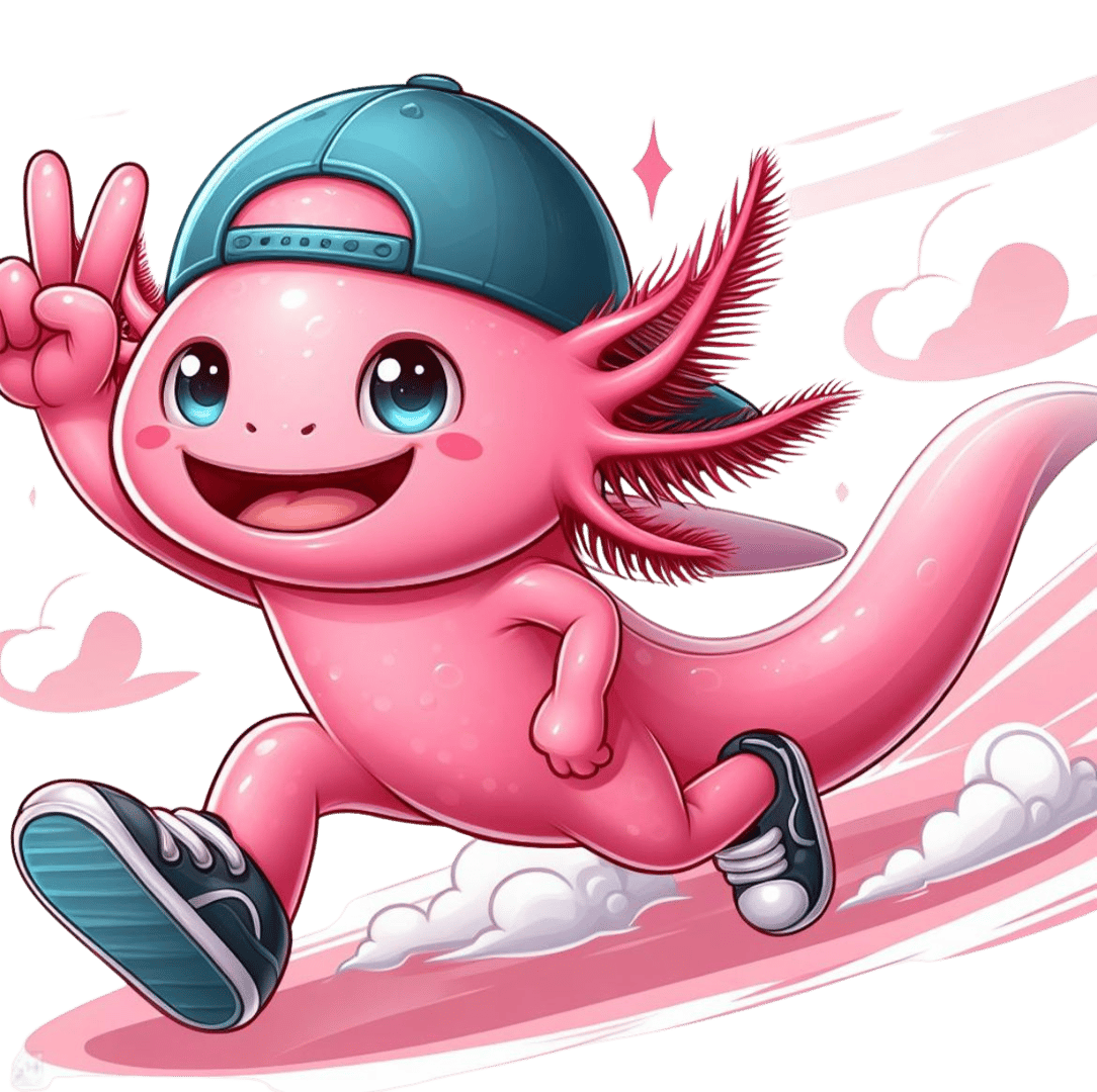 El Ajolotito - Mascota de Eduteam creada con IA