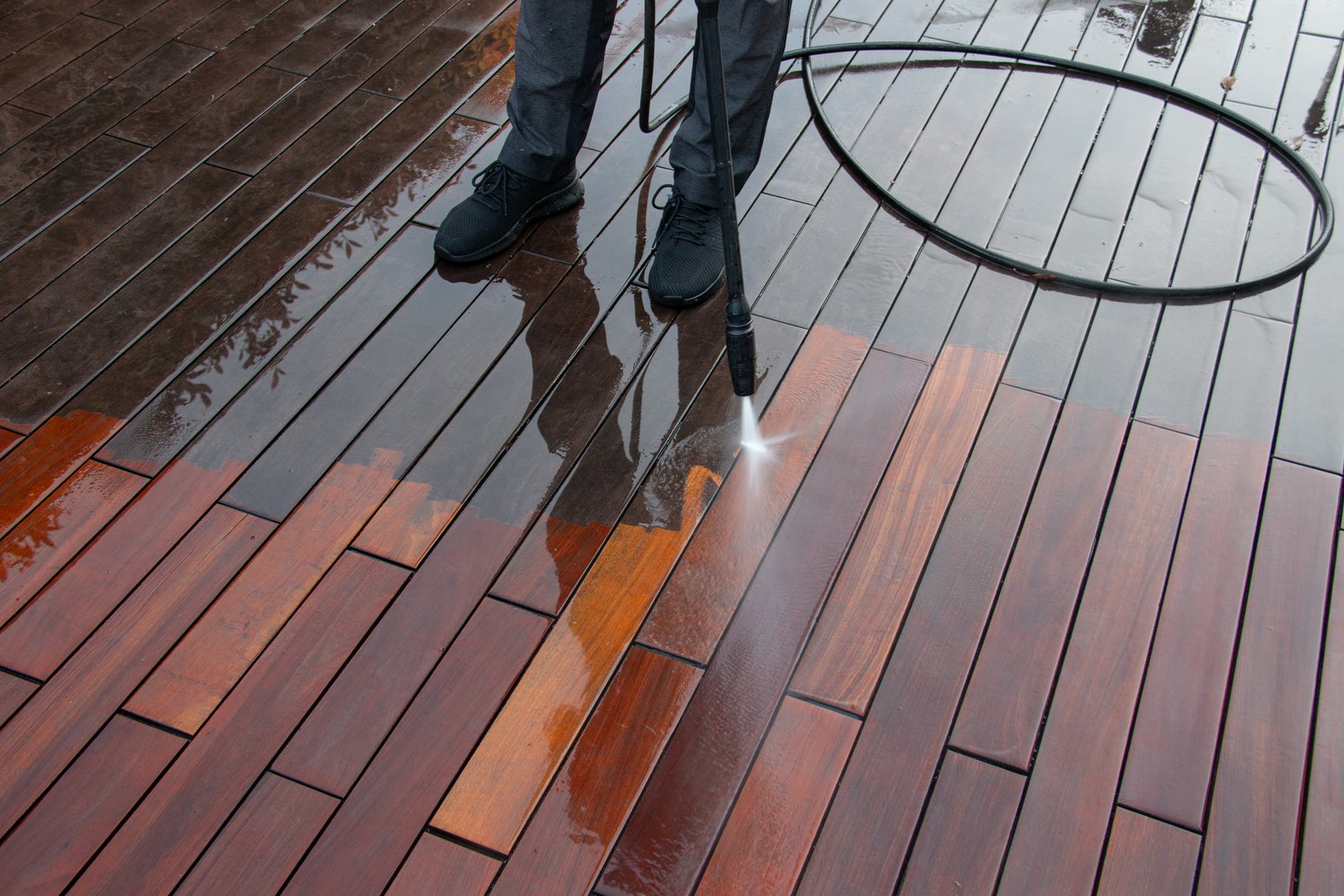 Decking cleaning