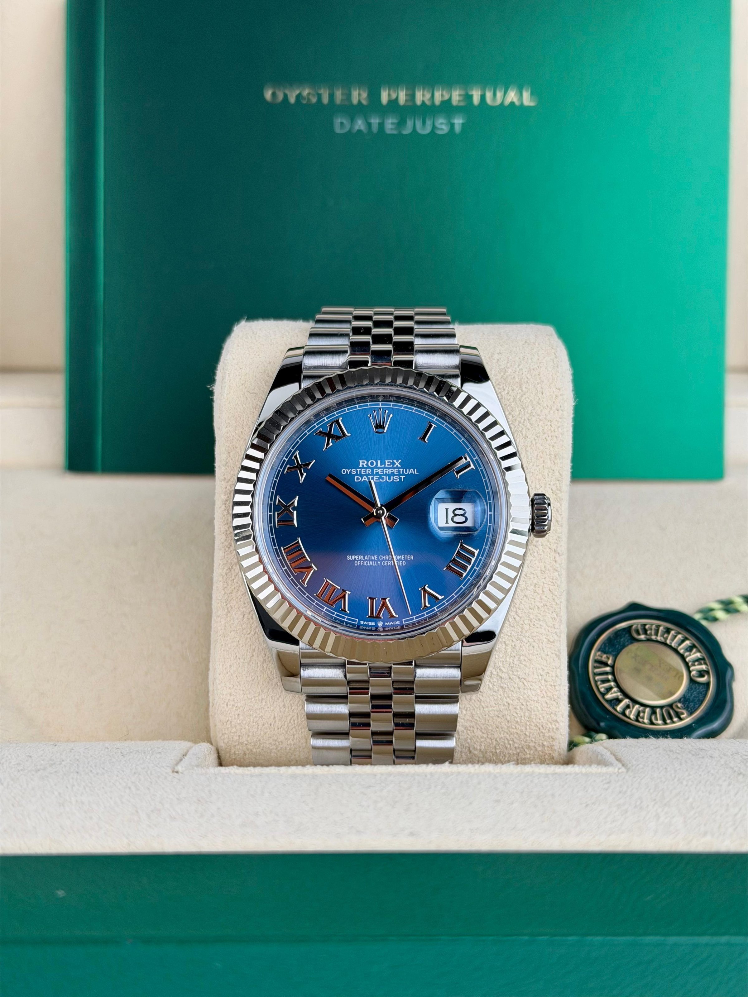 Rolex Datejust 41mm Blue Roman