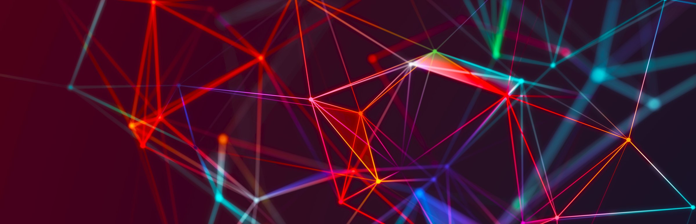 Technology background. Honeycomb concept. Big data. Hexagonal space with connected dots and lines. 3d rendering