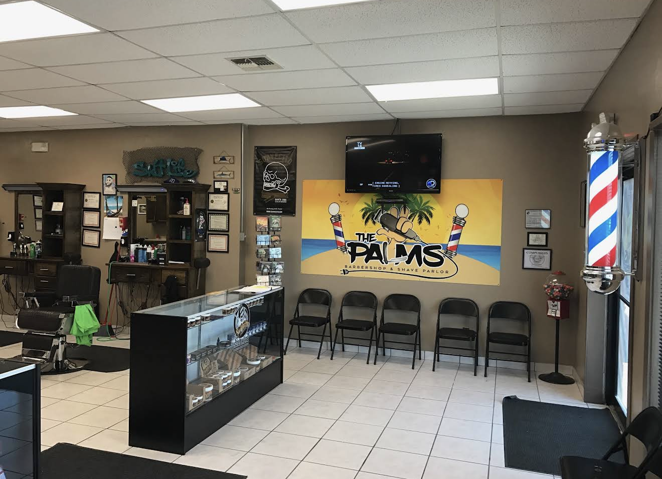 The Palms Barber Shop workspace