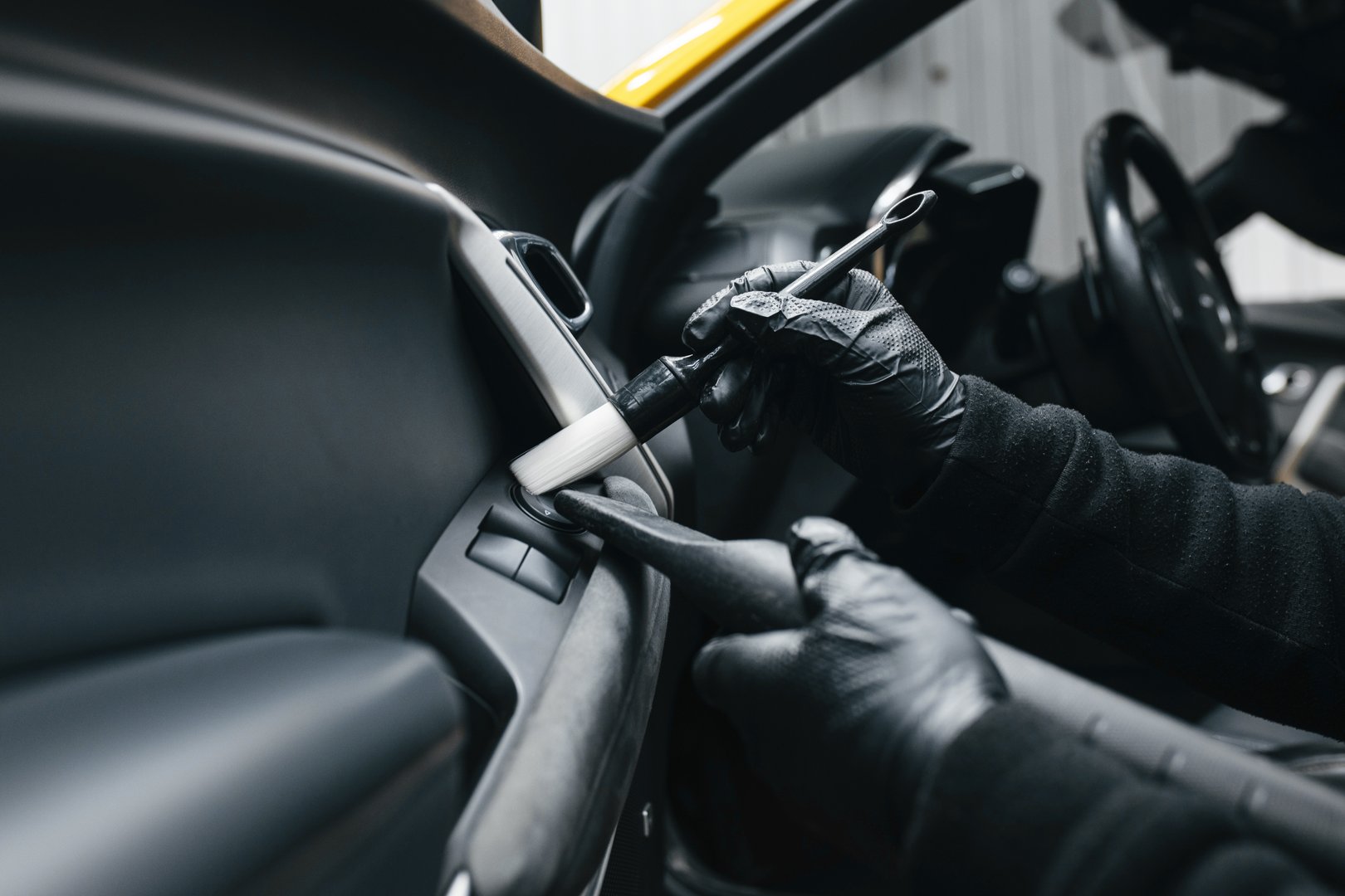 Car interior cleaning. Car detailing