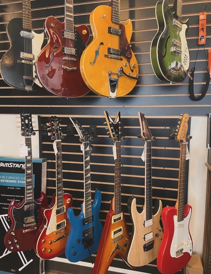 Guitar collection display