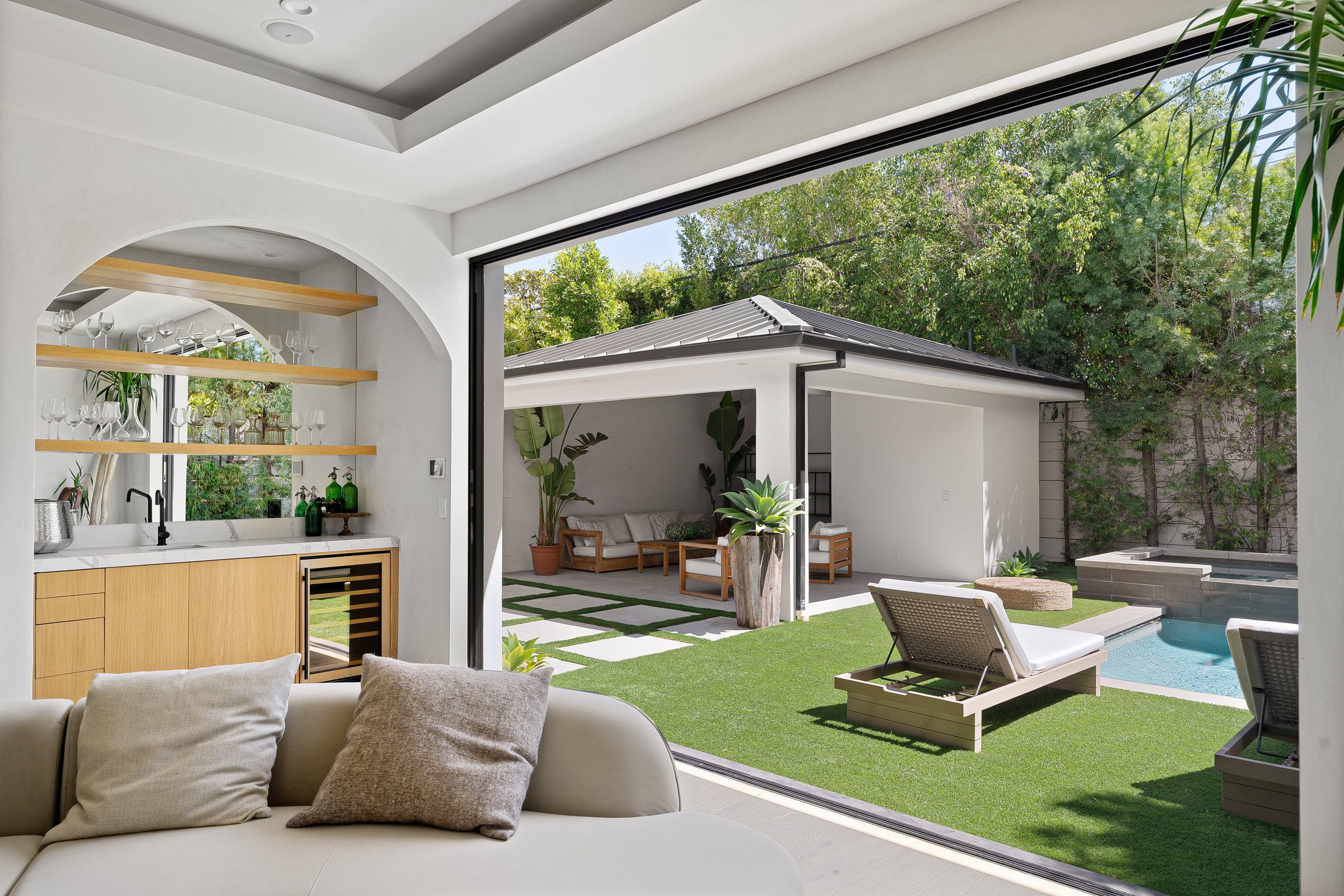 Elegant modern home featuring open-concept design, high-end finishes, and expansive indoor-outdoor spaces