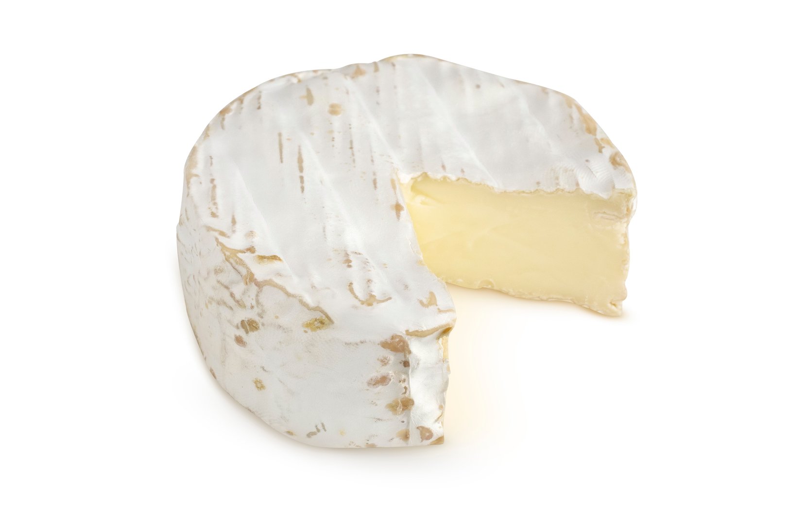 Camembert cheese isolated on a white background