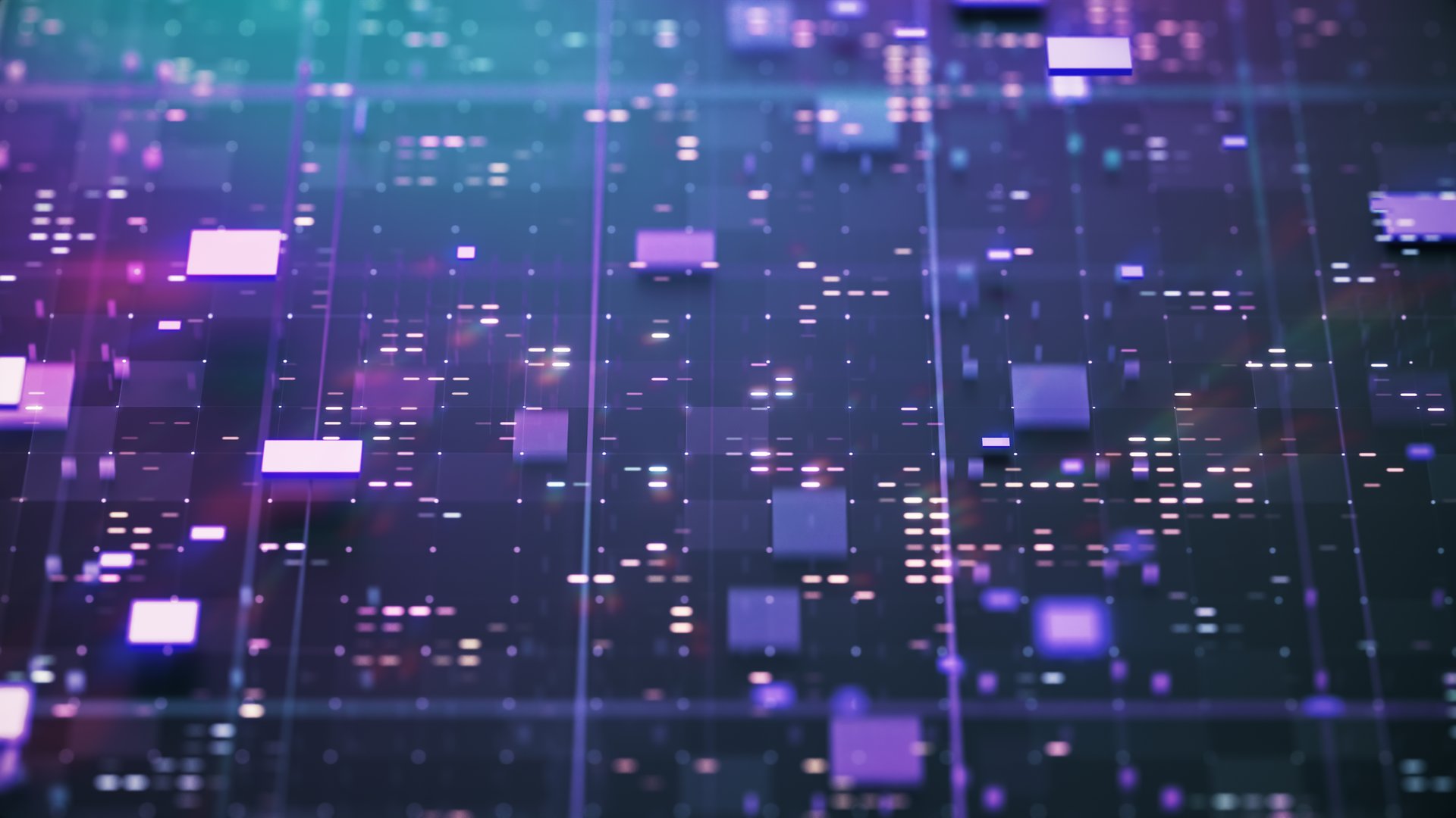 Futuristic digital technological background. Abstract connections technology and digital network. Big data and communications technology. 3d illustration.