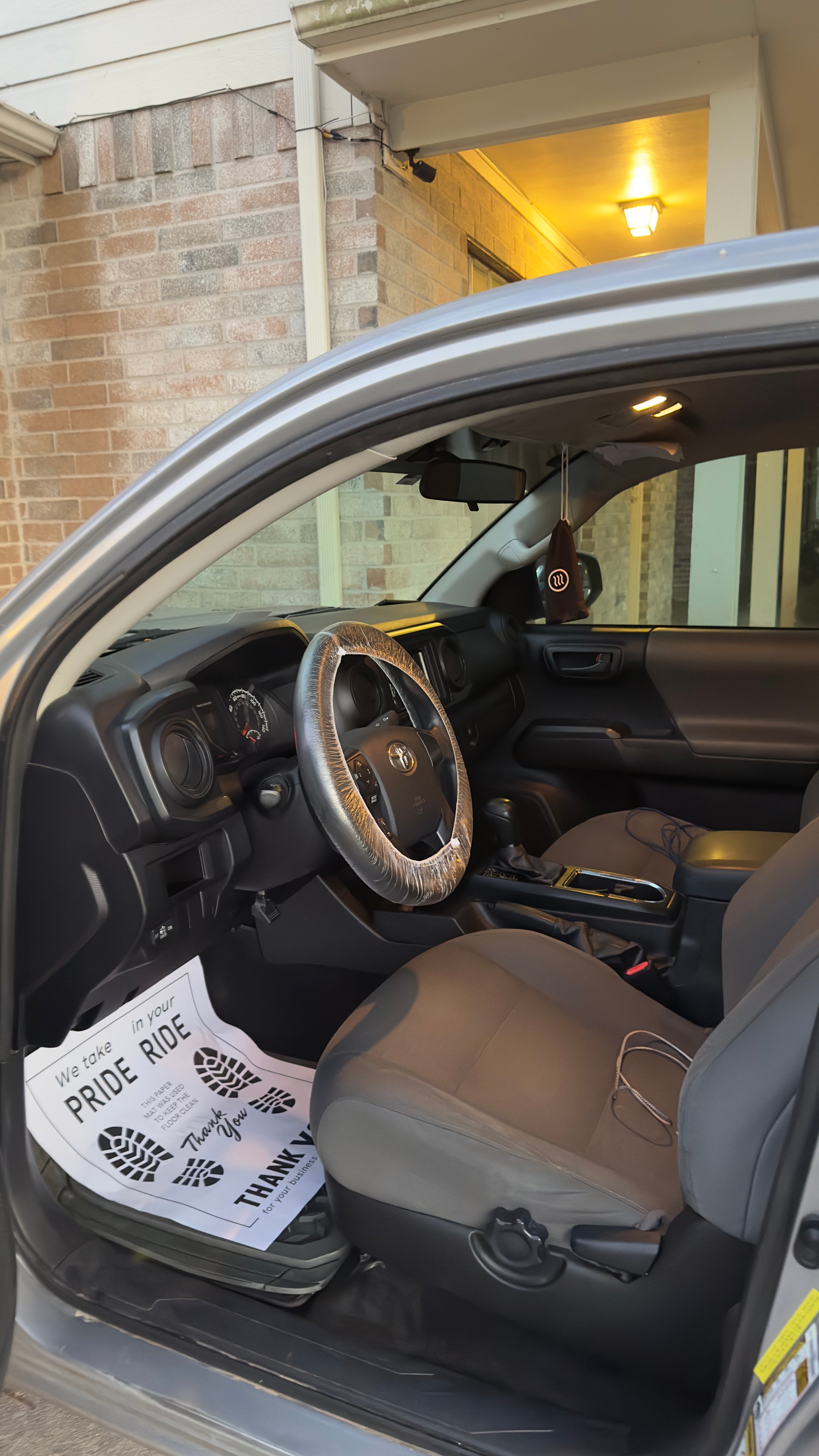 Interior detailing after - clean pristine car interior