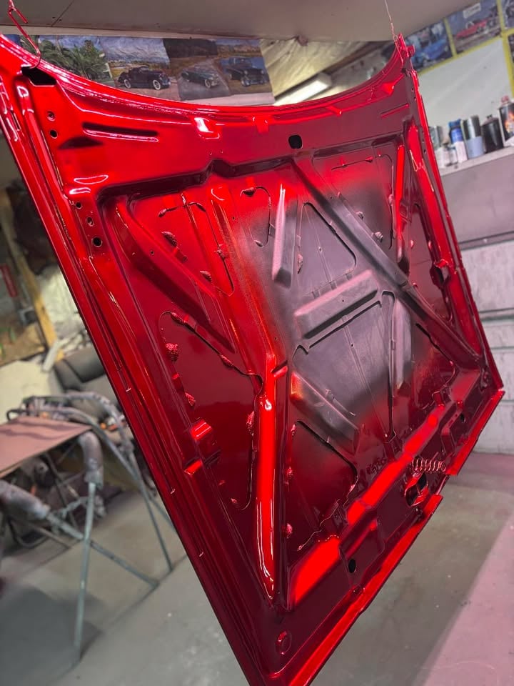 Custom car paint job