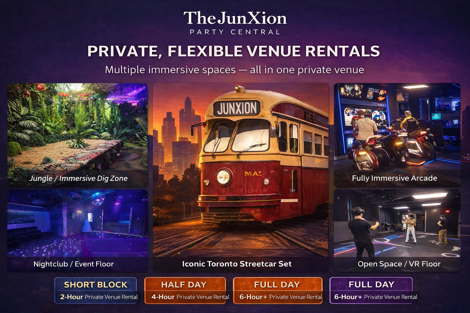 JunXion venue zones showcase