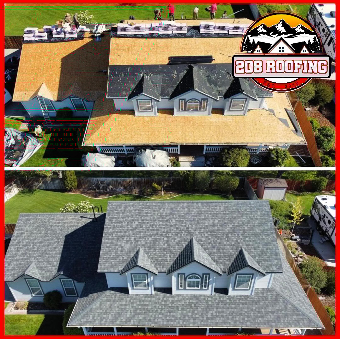 208 Roofing Before and After transformation