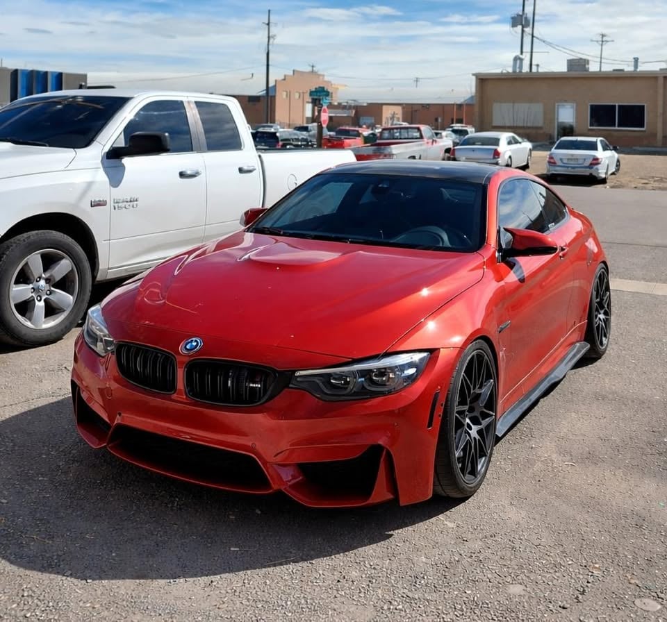 Custom car paint job