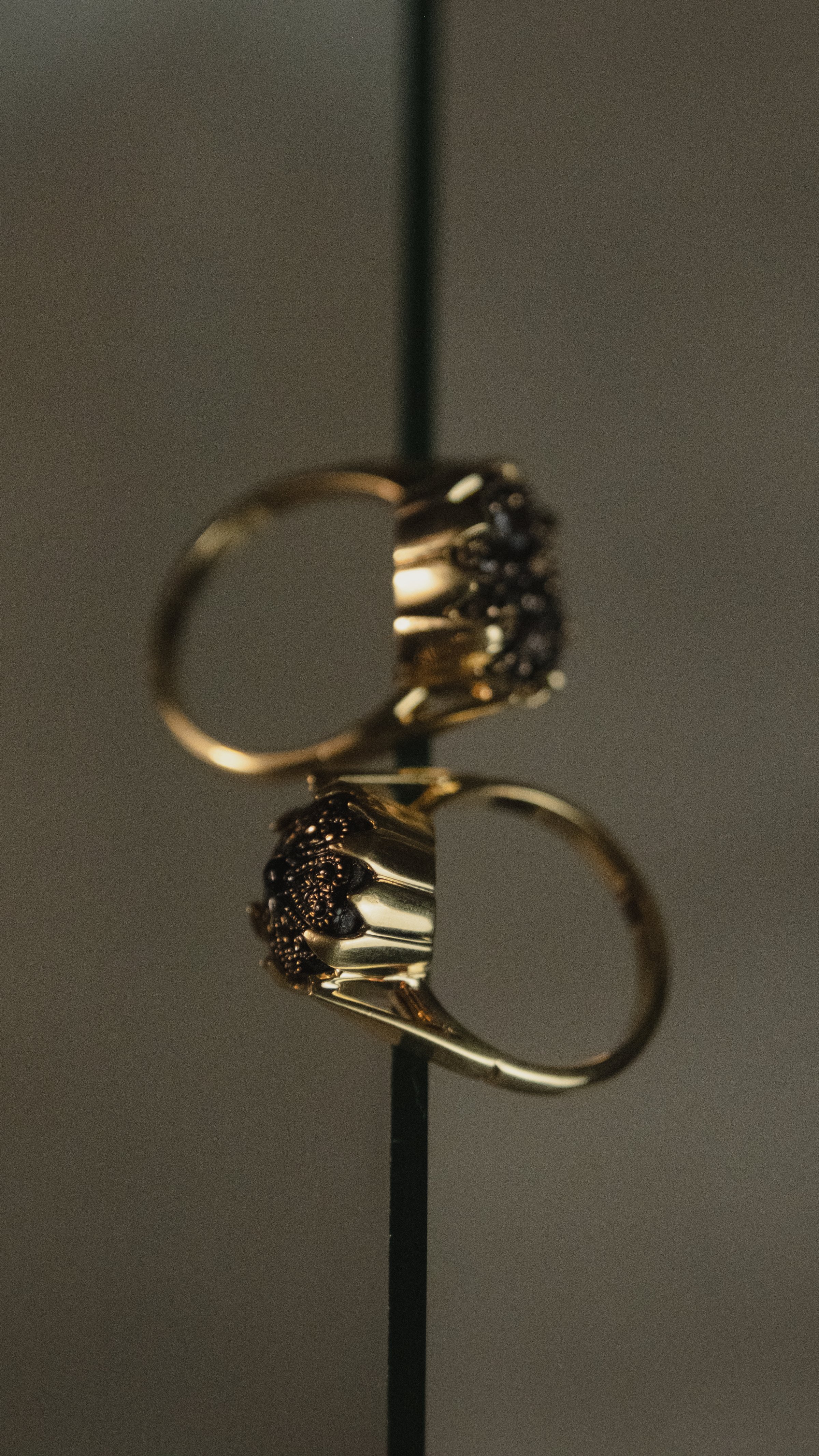 Anel Cupcake - Botão Vitoriano Século XIX