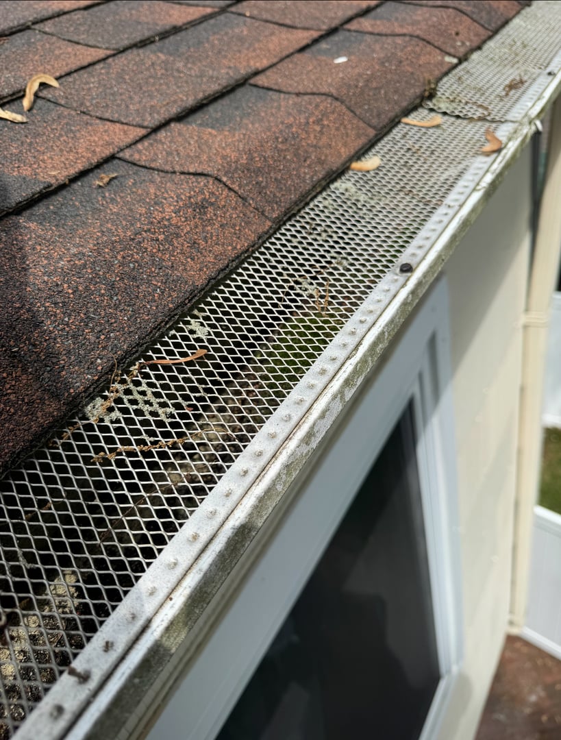 Clean gutter after cleaning