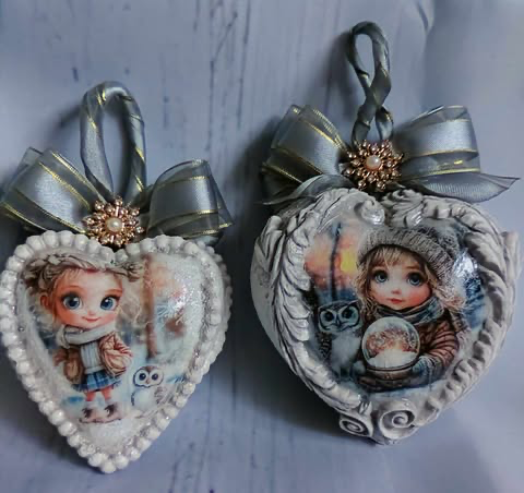 Komplet serduszek 2 szt