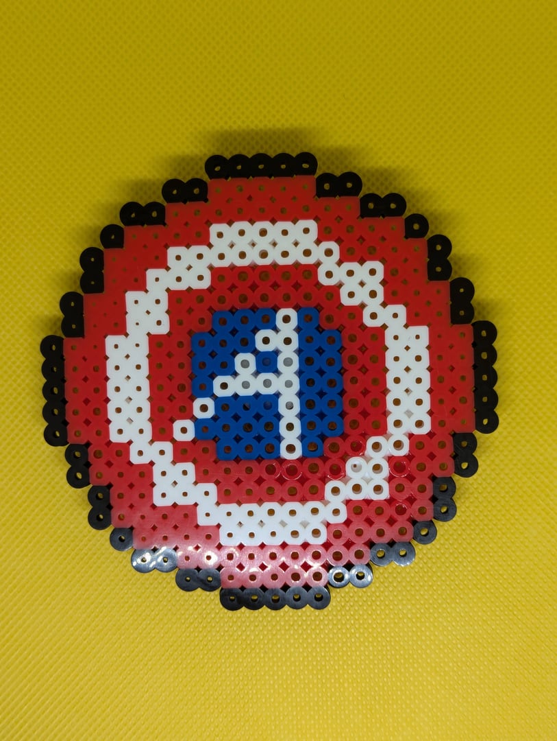 Captain America Shield Perler Bead Item