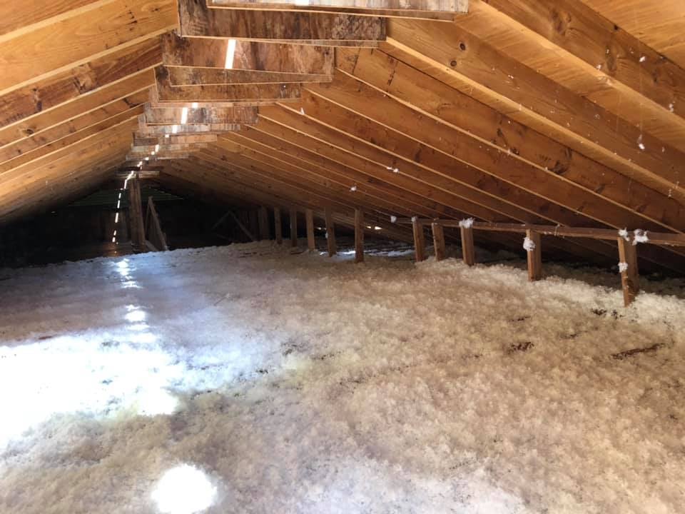 Roofing work in progress