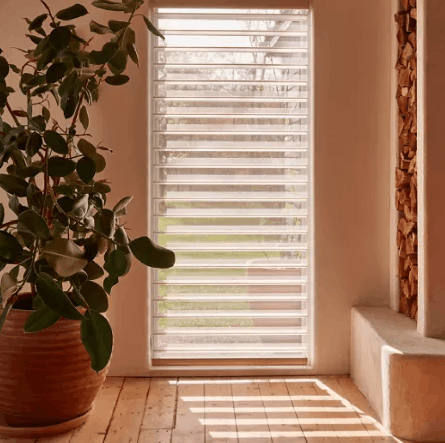Hunter Douglas sheer shadings and light filtering blinds for Pensacola homes providing UV protection and privacy
