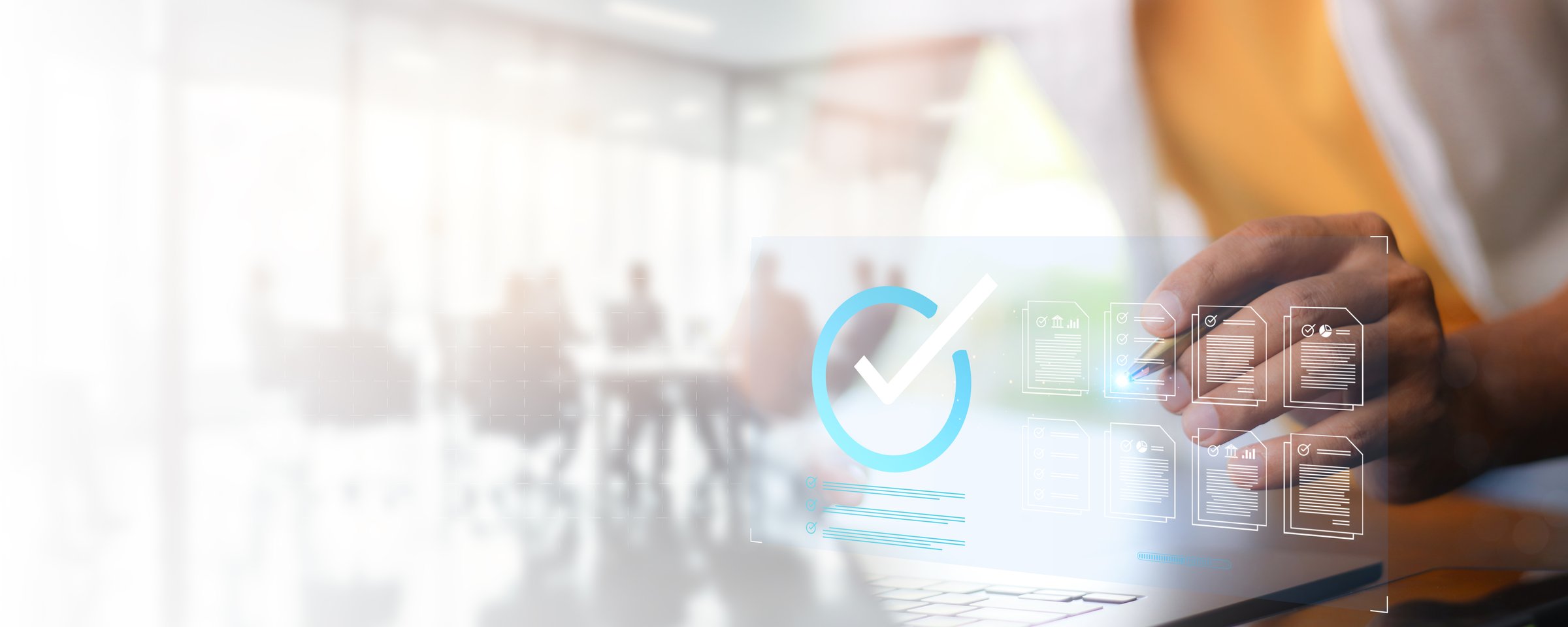 Document management system DMS and standard quality control, ISO certified document concept. Document control, and management.