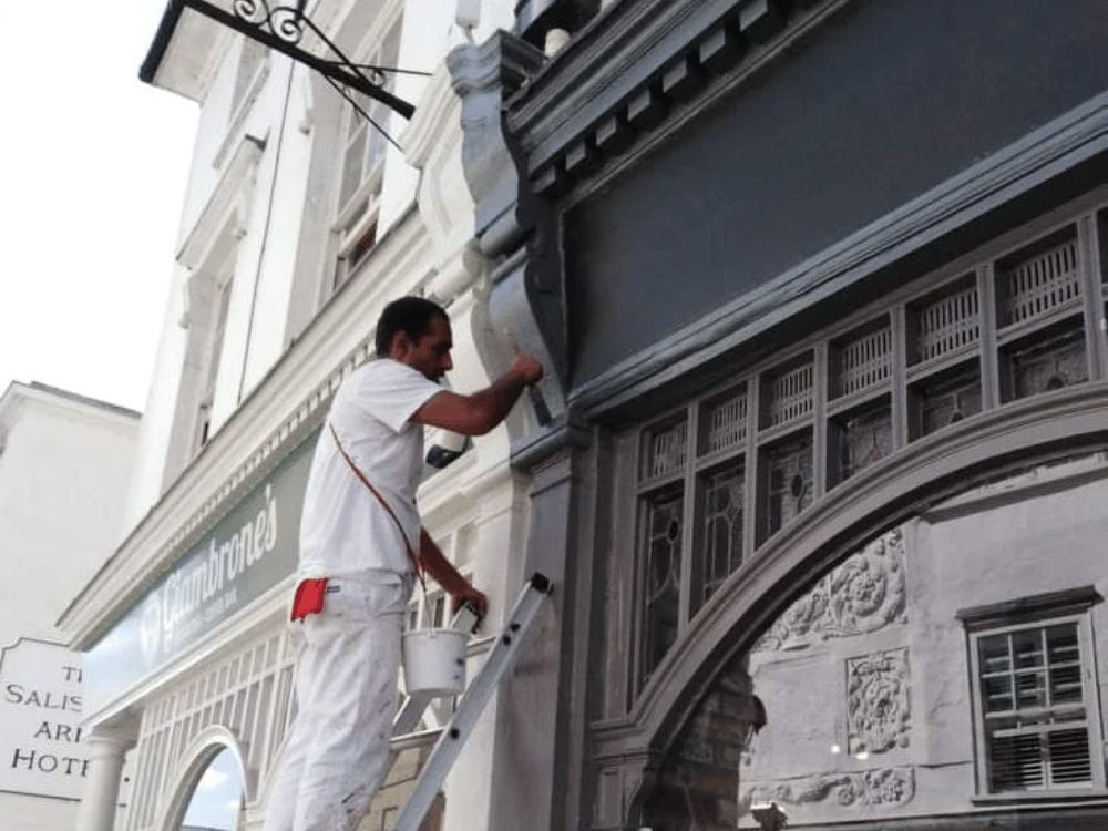 Beautiful painted interior room