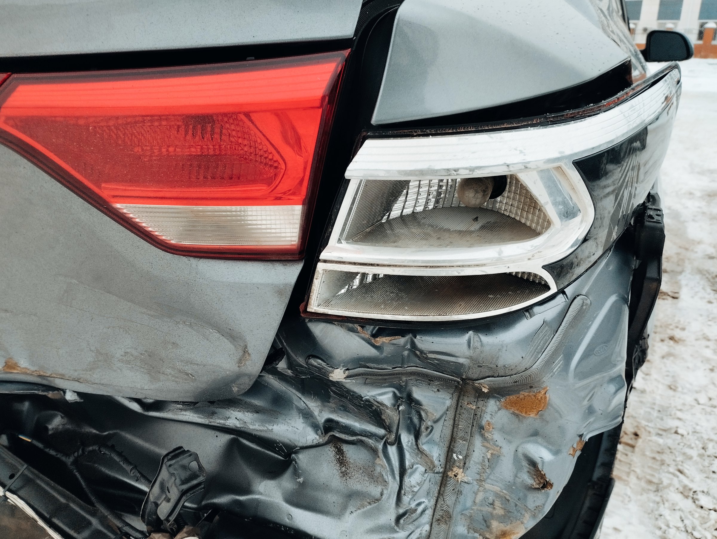 car after a traffic accident