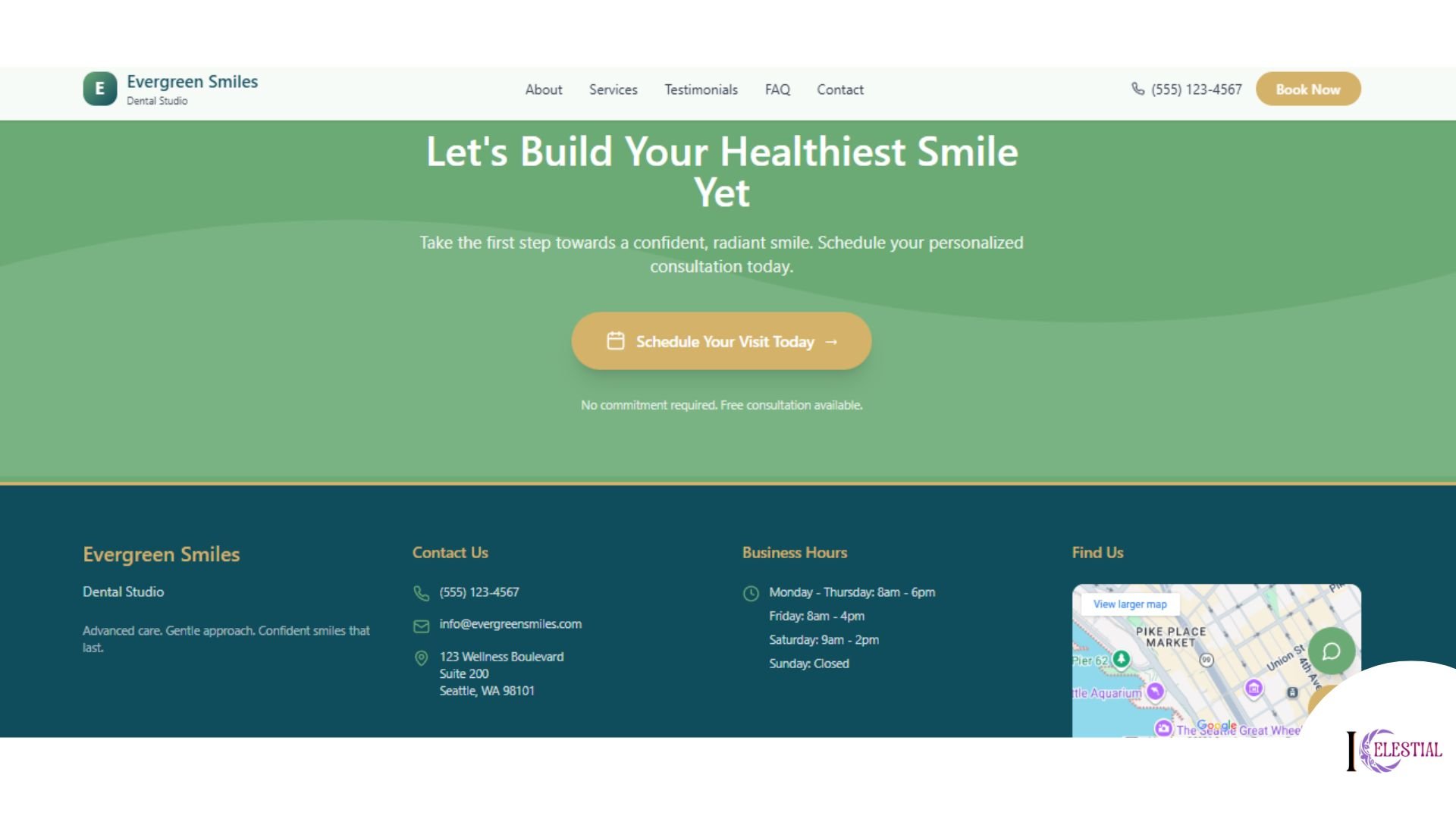 Evergreen Smiles Website Screenshot 4
