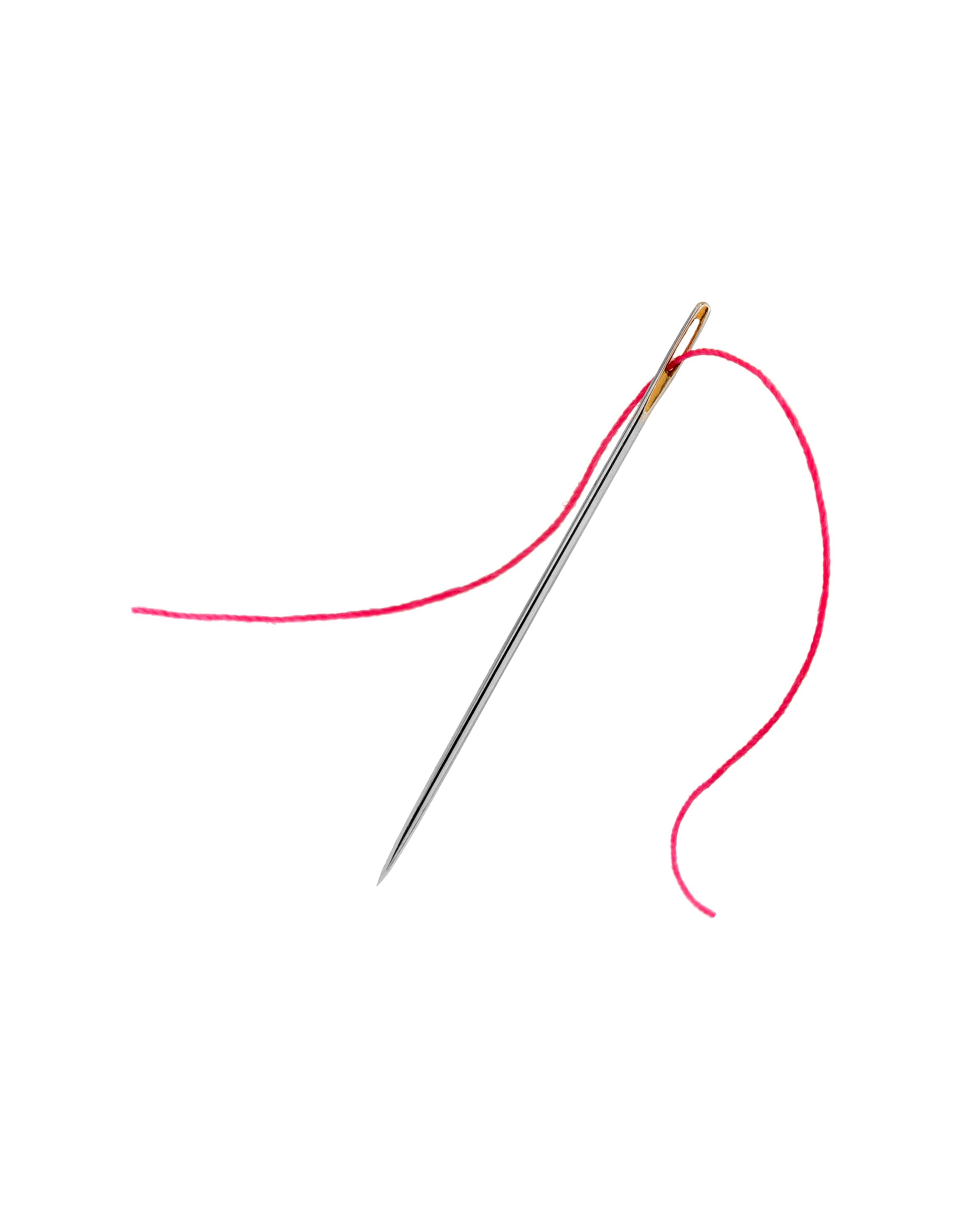 Embroidery needle and thread