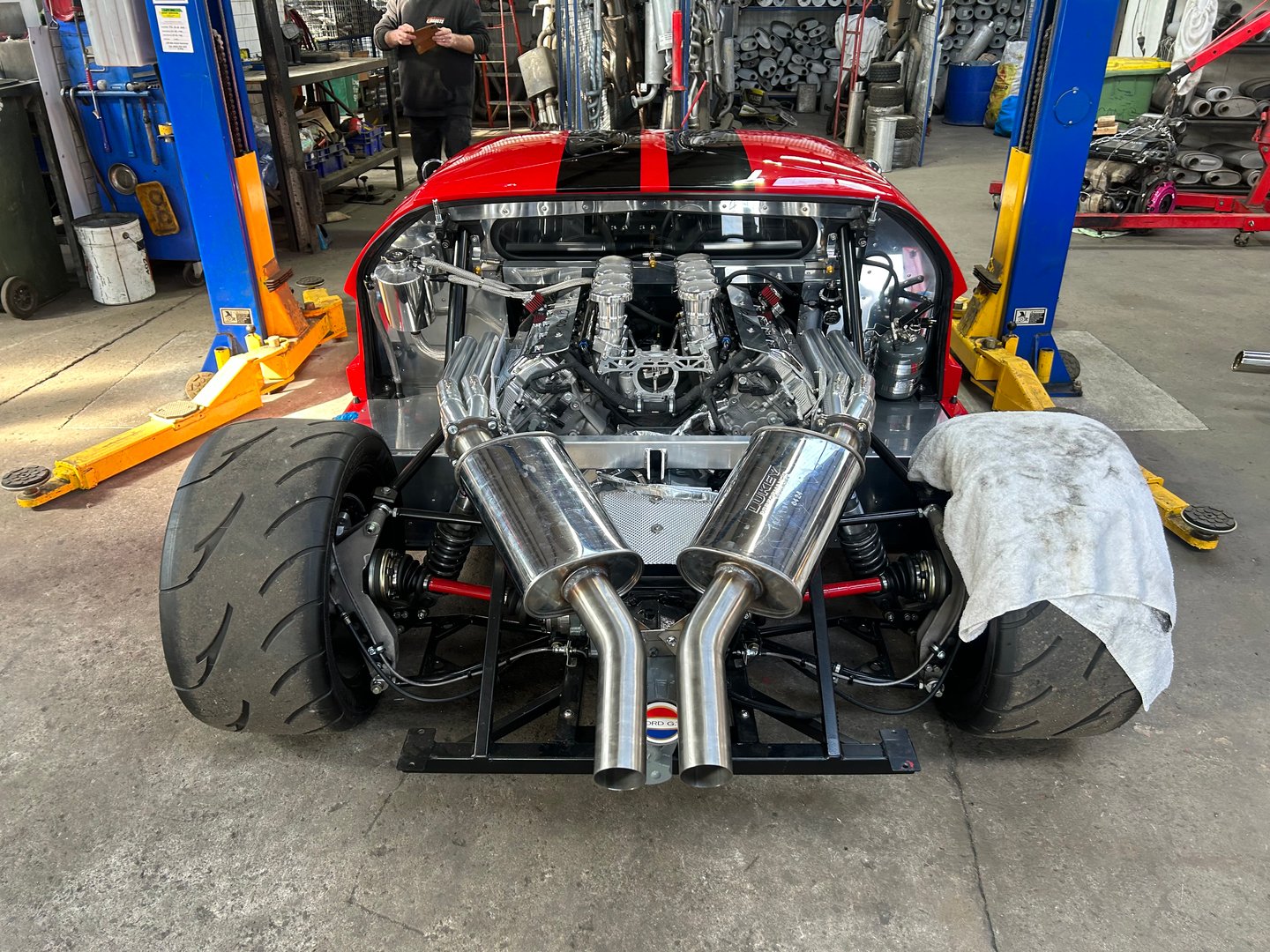 Custom exhaust system fabrication and installation in Geelong workshop