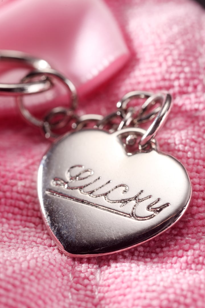 close up Love heart pendant