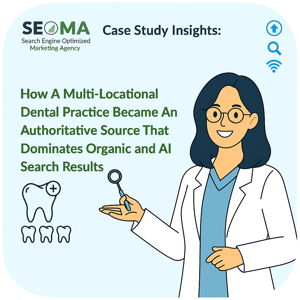 Multi-location business authority in organic and AI search results case study