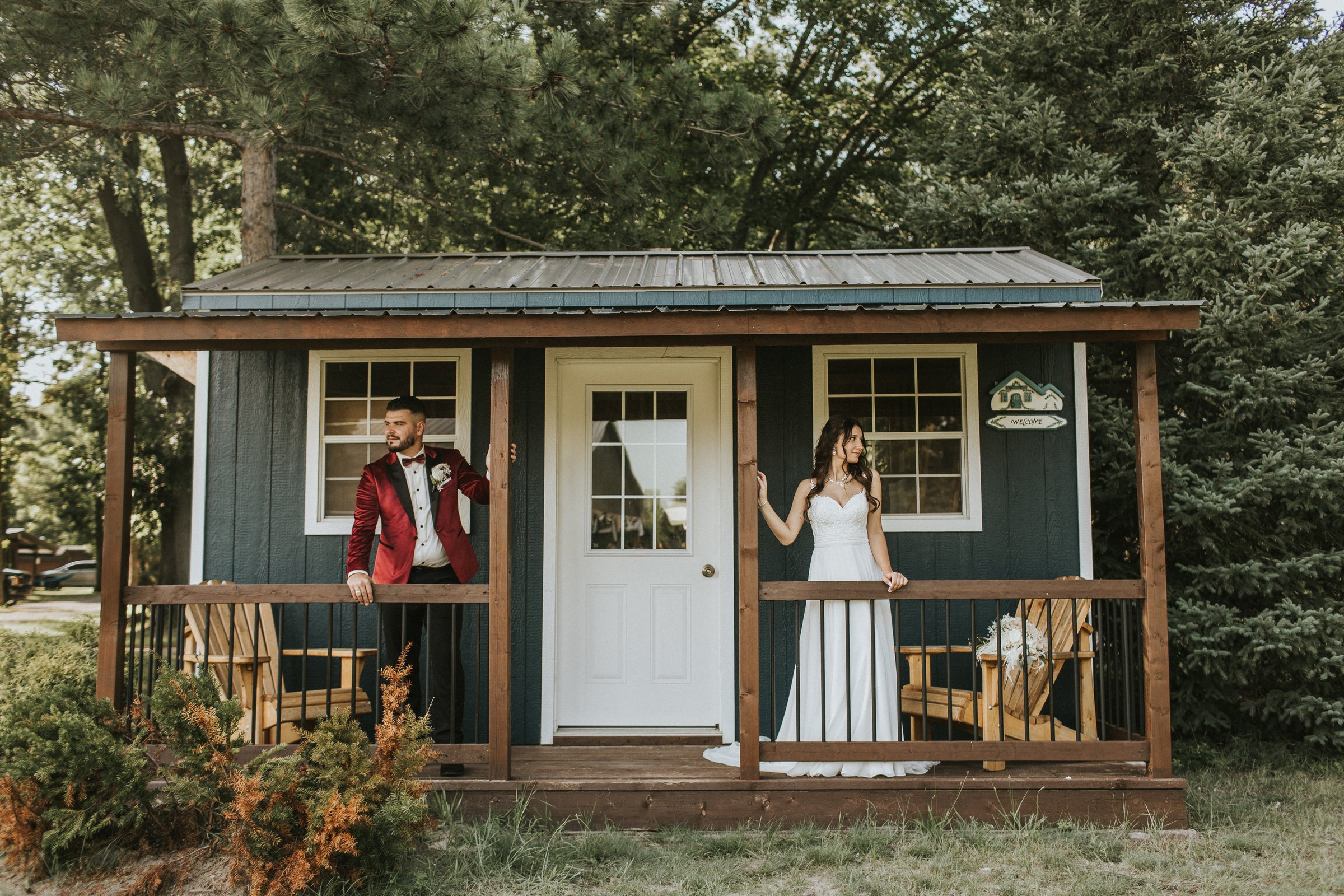 Beautiful wedding couple celebrating their special day at Veslo Wedding Venue