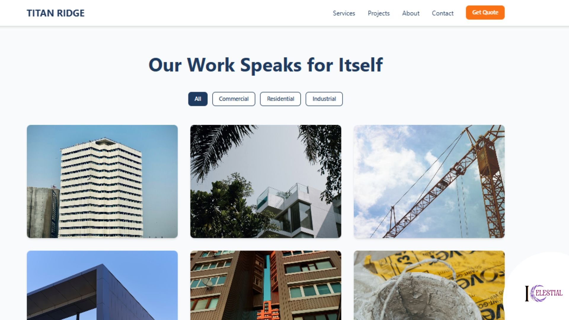 Titan Ridge Website Screenshot 3